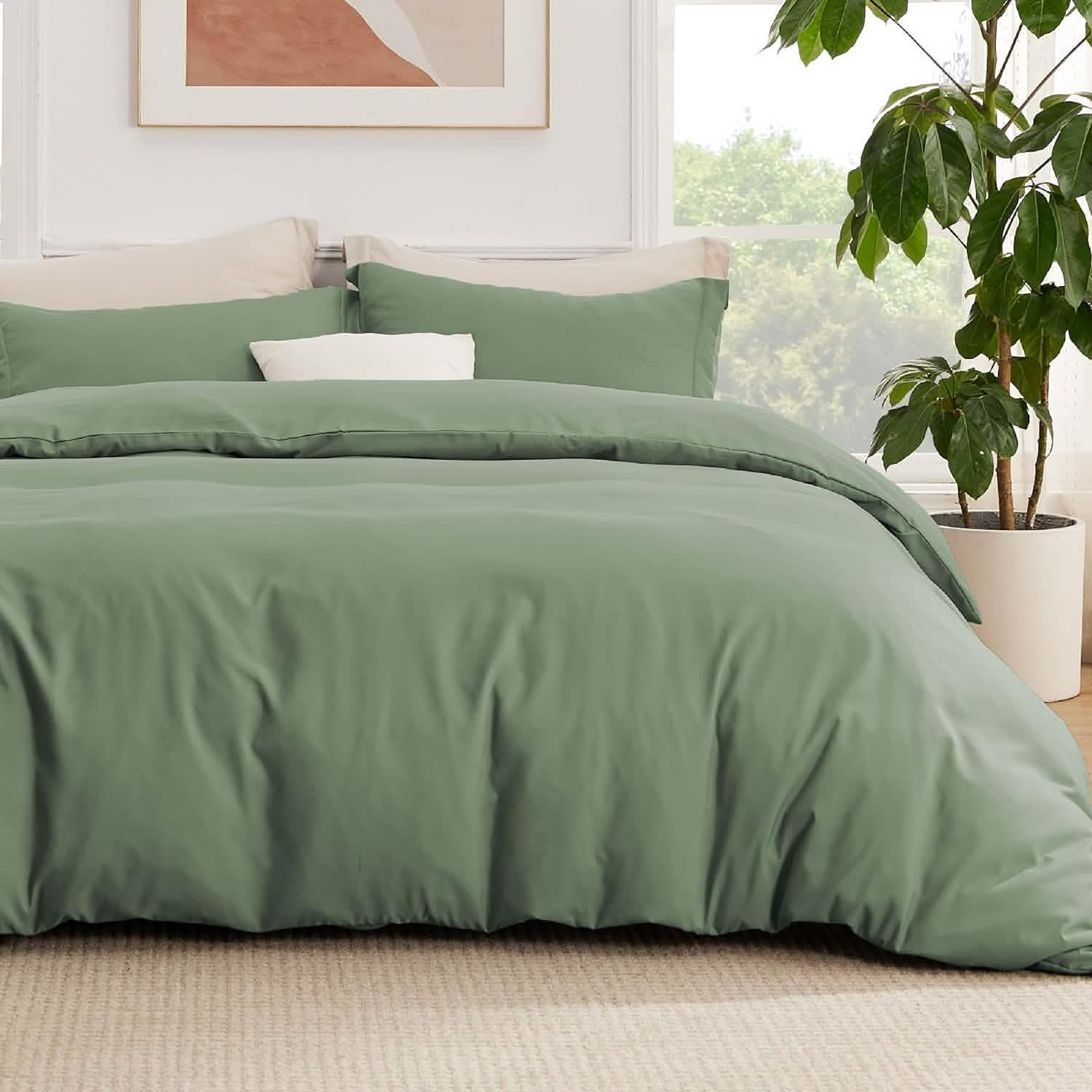 GentleSoft® Brushed Microfiber Duvet Cover Sets With Fitted Sheet