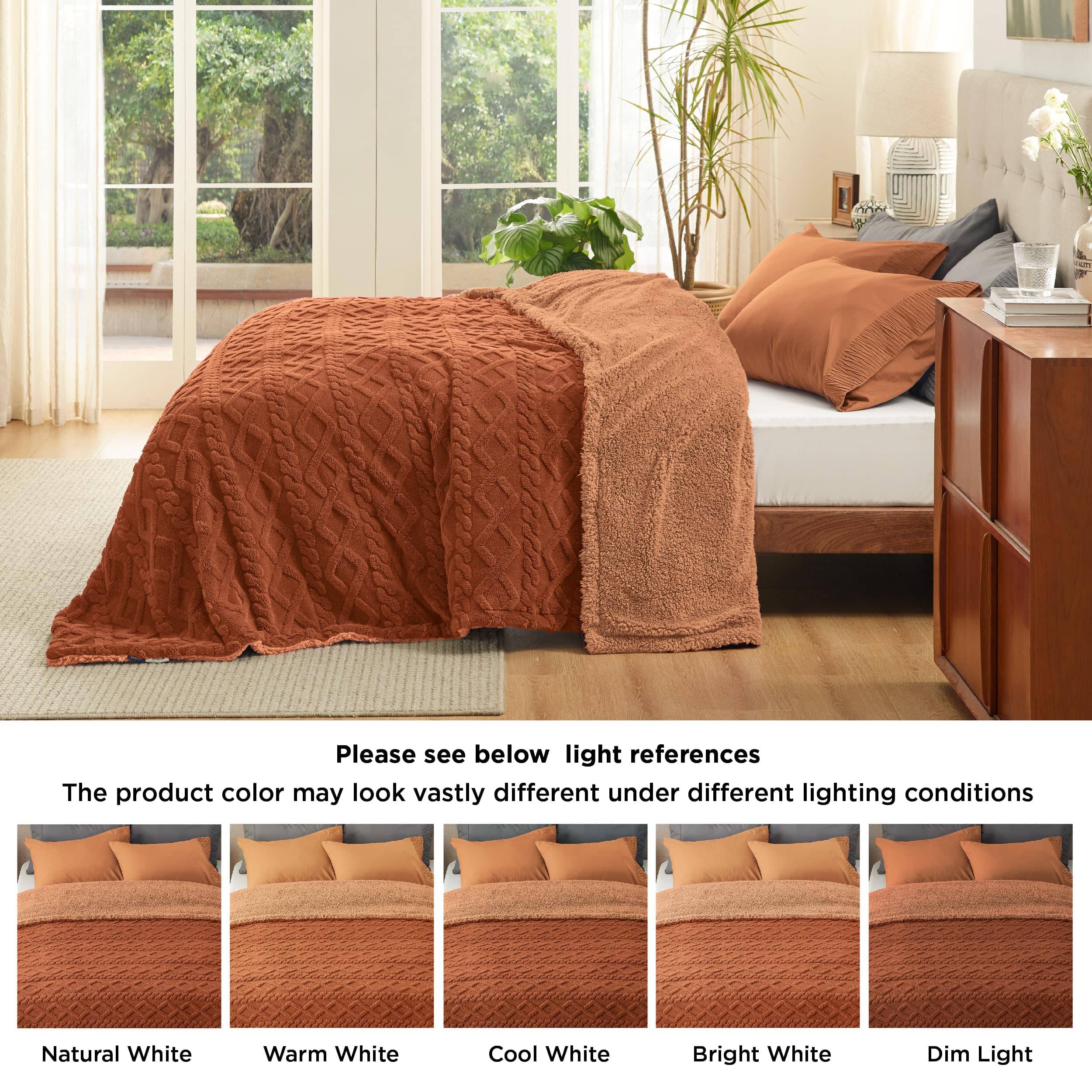 GentleSoft® Sherpa Throw Blanket For Couch