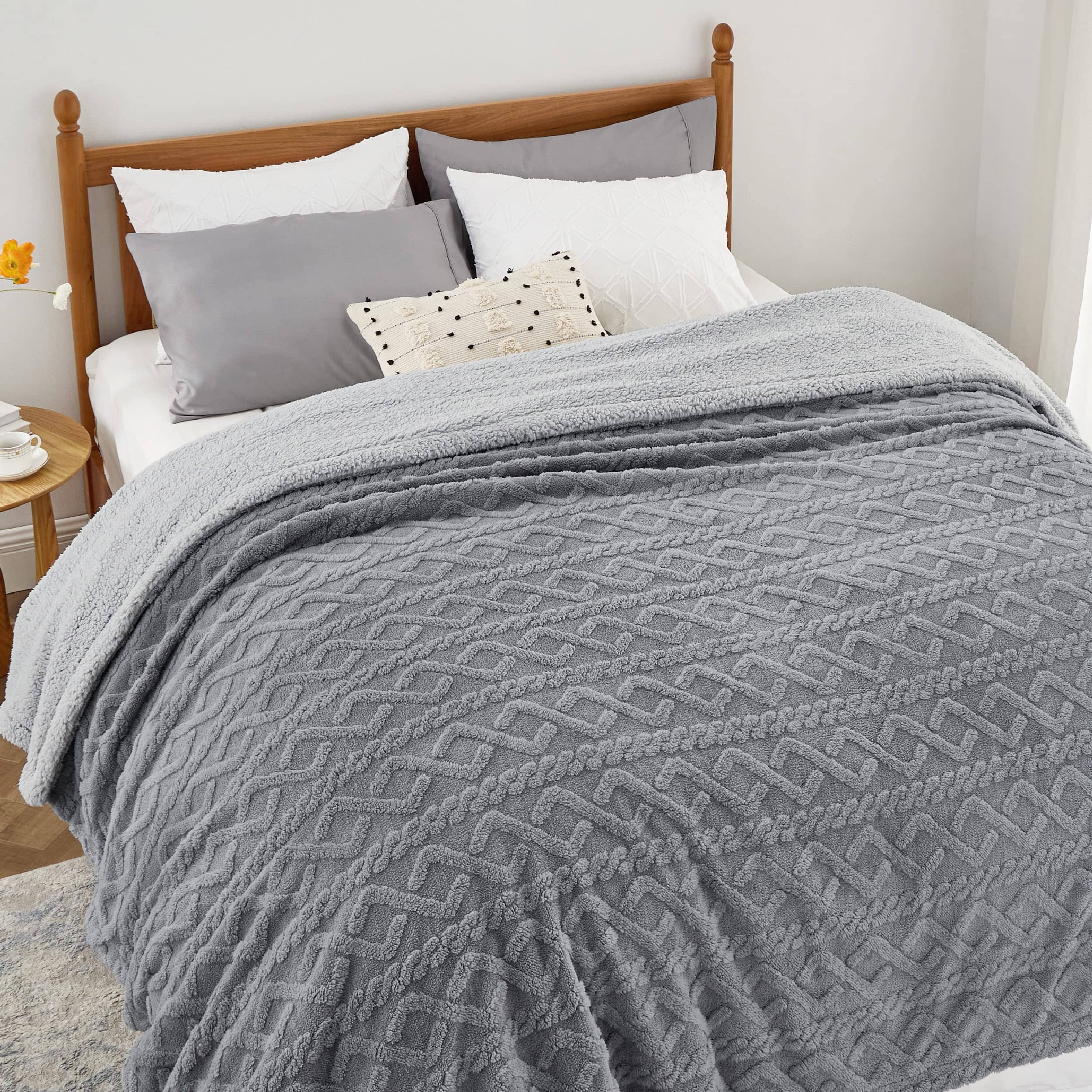GentleSoft® Sherpa Throw Blanket For Couch