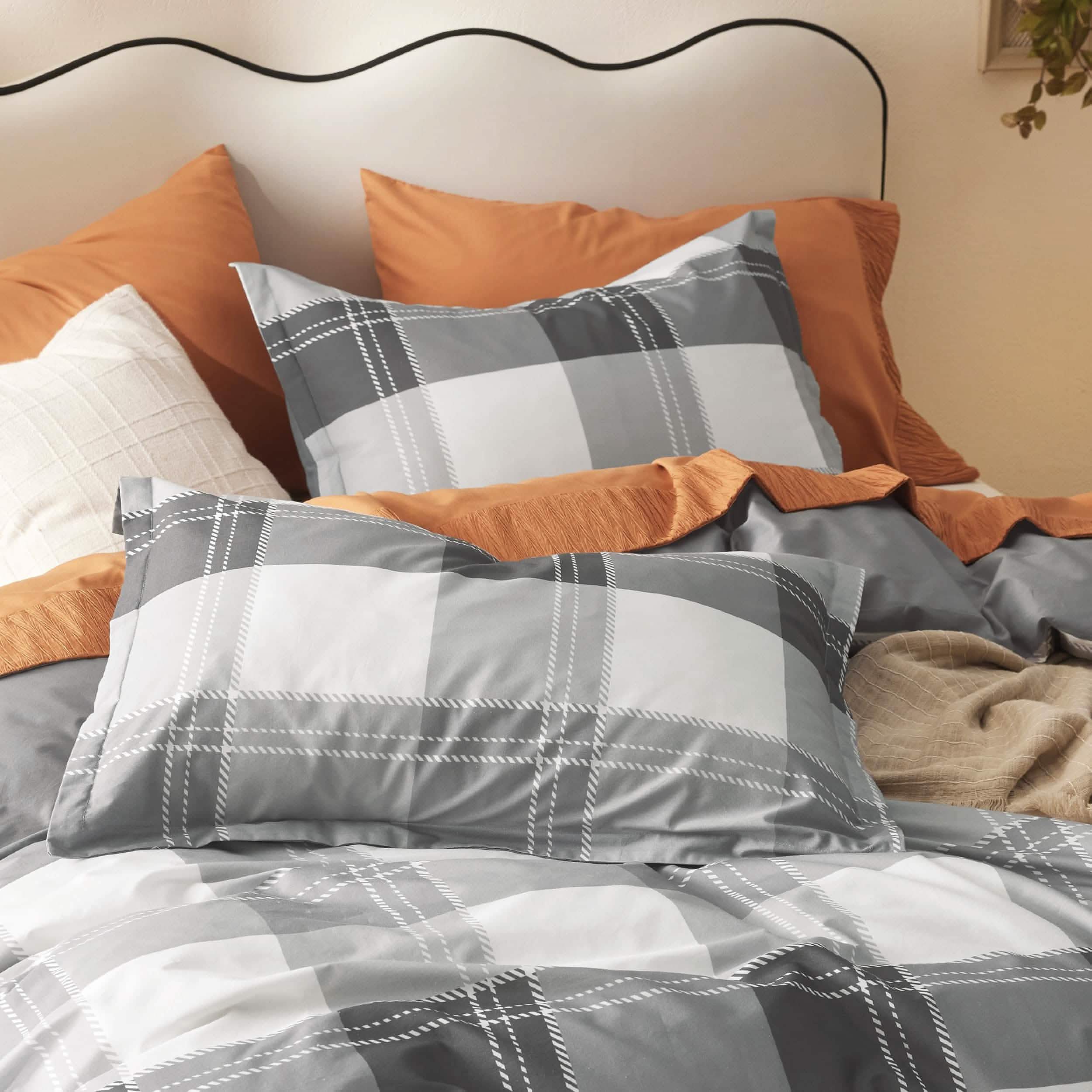 GentleSoft® 100% Cotton Reversible Floral Duvet Cover Set