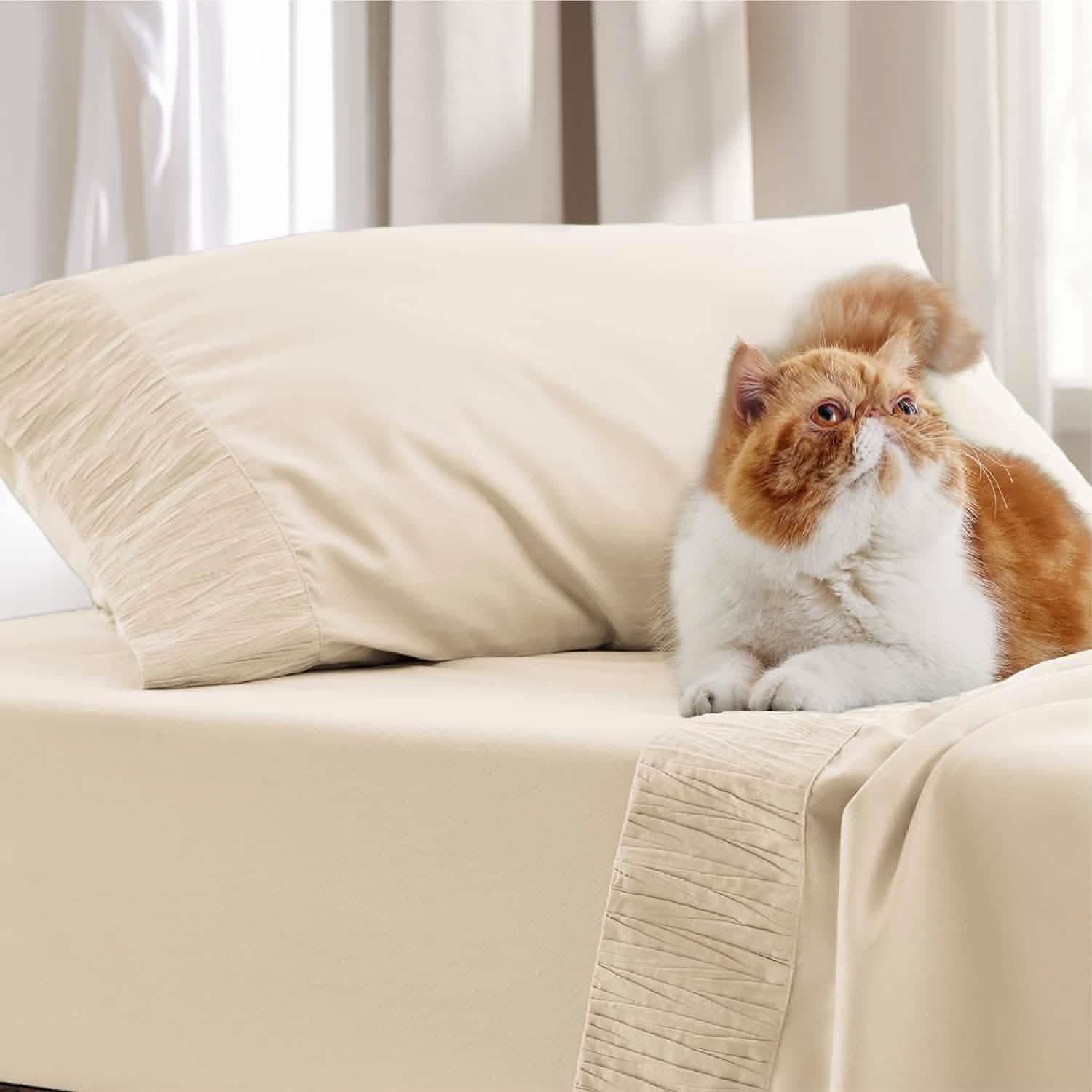 GentleSoft® Ruched Sheet Set