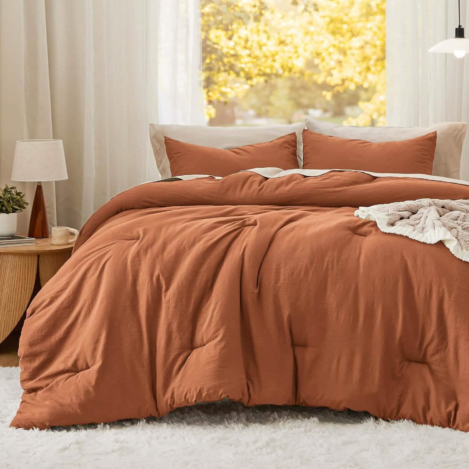 GentleSoft® Prewashed Plain Comforter Set