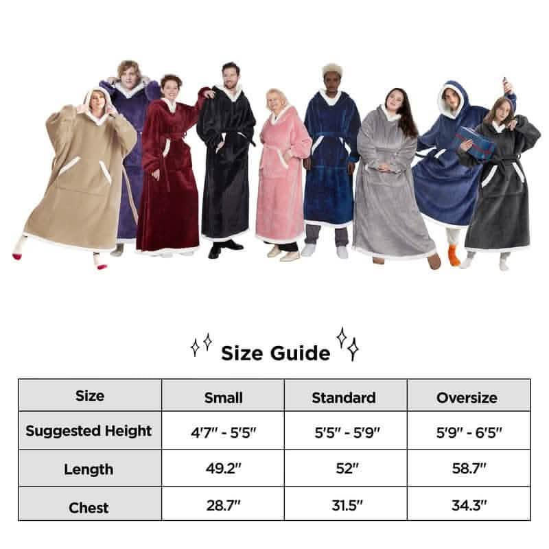 GentleSoft® Sherpa Fleece Wearable Blanket