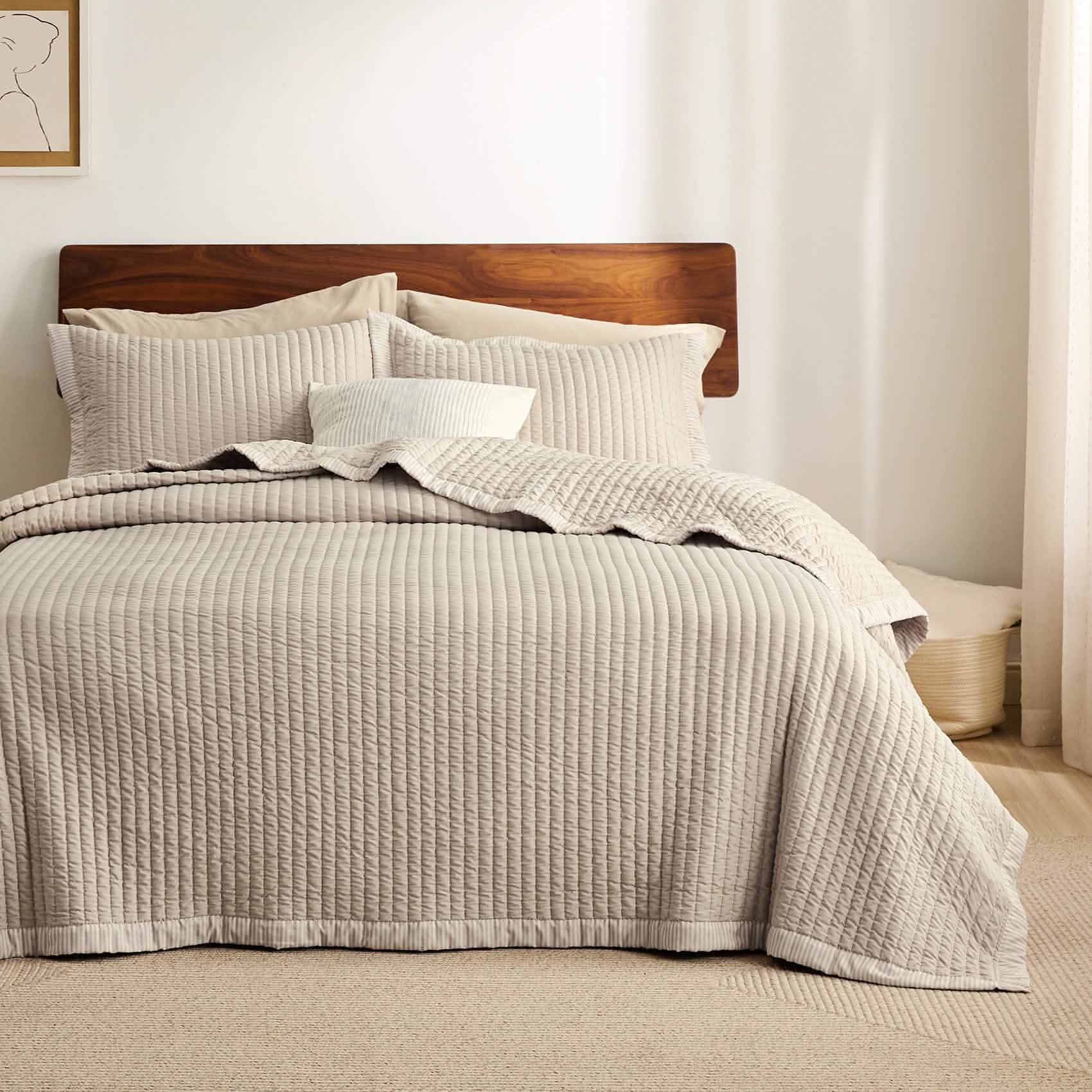 GentleSoft® Corduroy Pattern Quilt Set