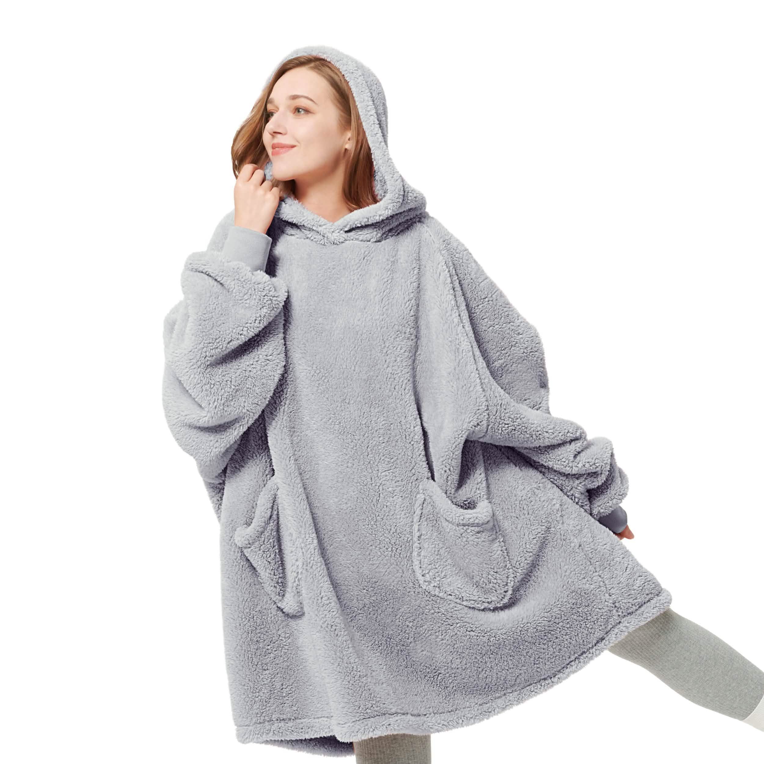 GentleSoft® Shaggy Sherpa Blanket Hoodie
