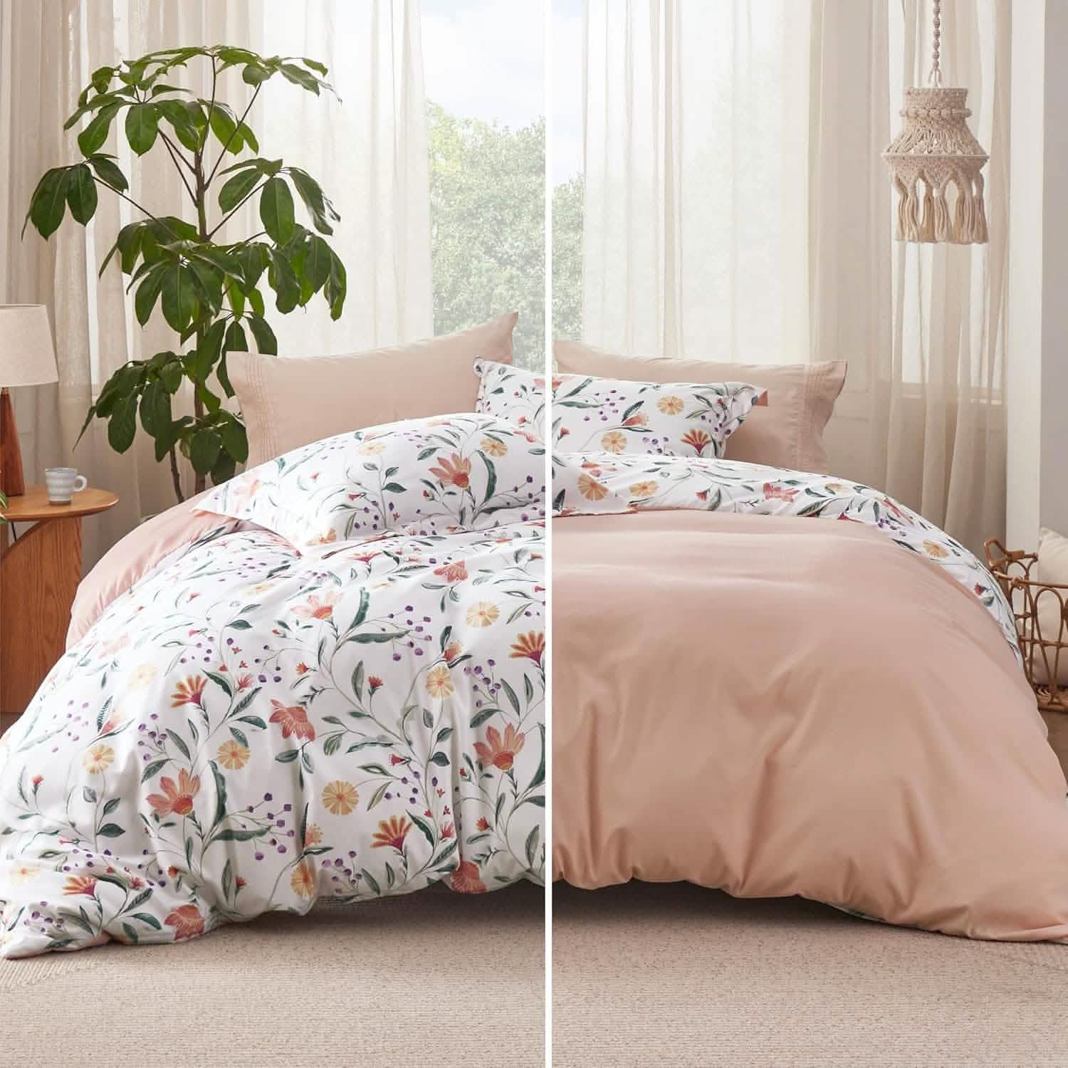 GentleSoft® Reversible Pale Duvet Cover Set