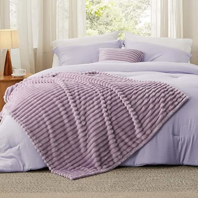 GentleSoft® Checkered Comforter Set Striped