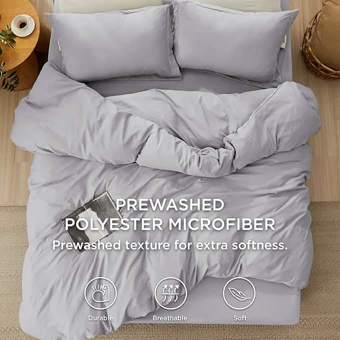 GentleSoft® Prewashed Microfiber Duvet Cover Set