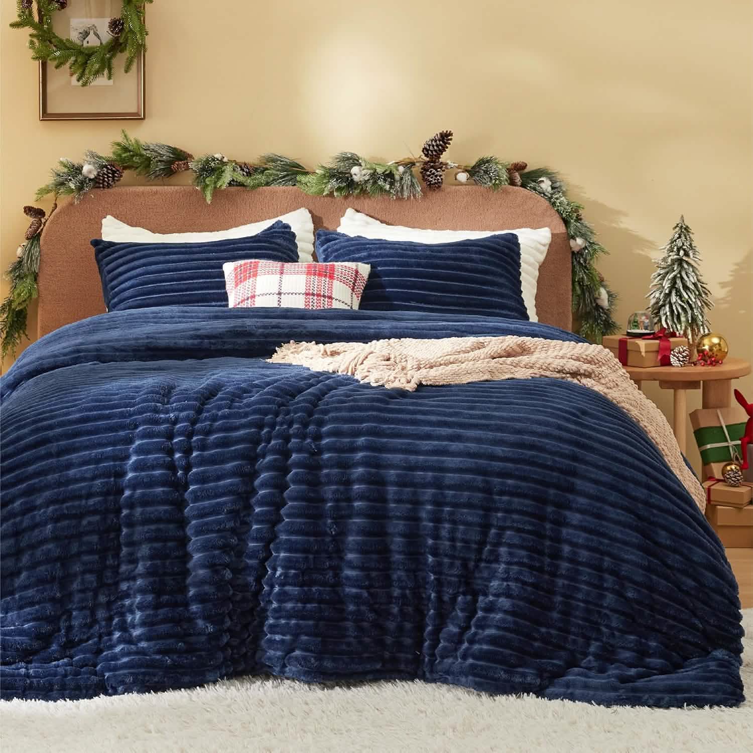GentleSoft® Striped Flannel Comforter Set