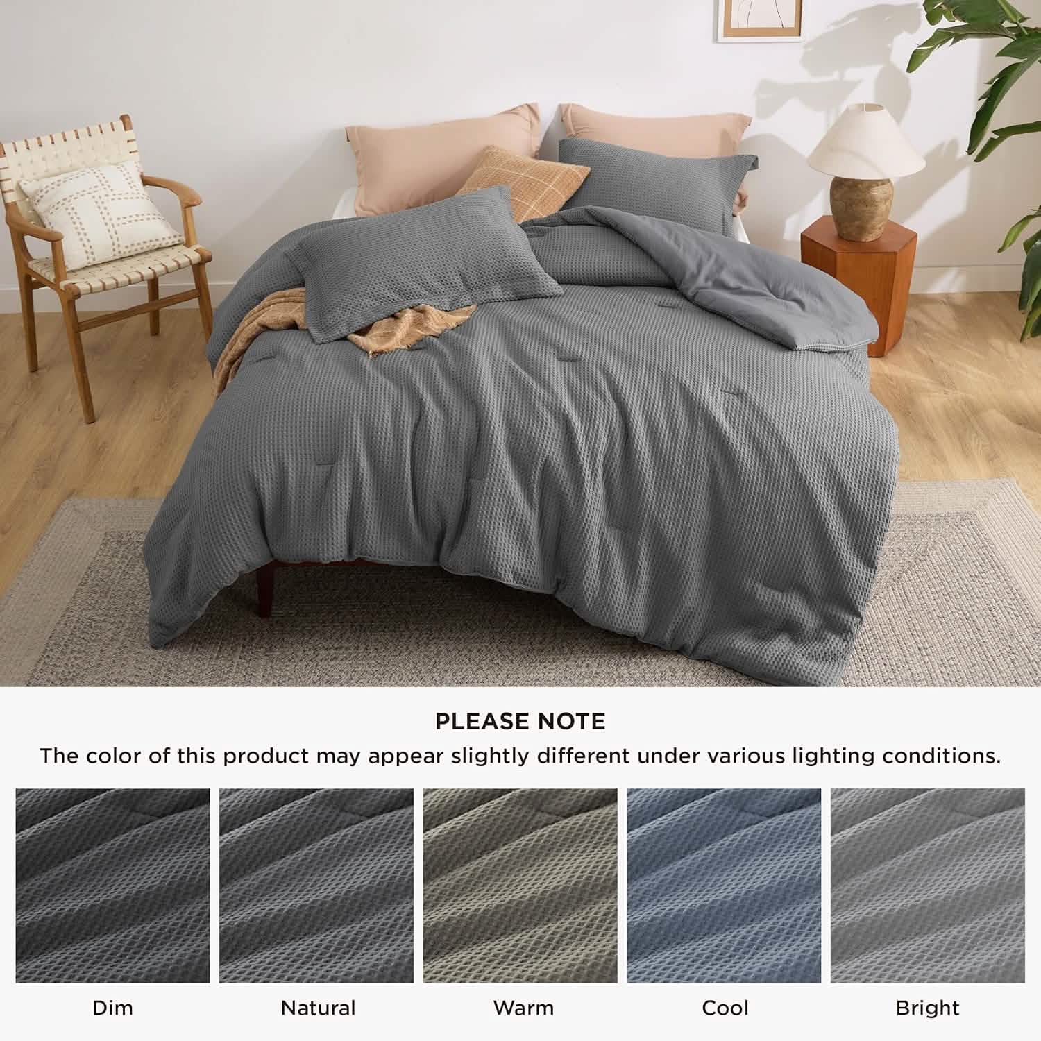 GentleSoft® Classic Waffle Weave Comforter Set