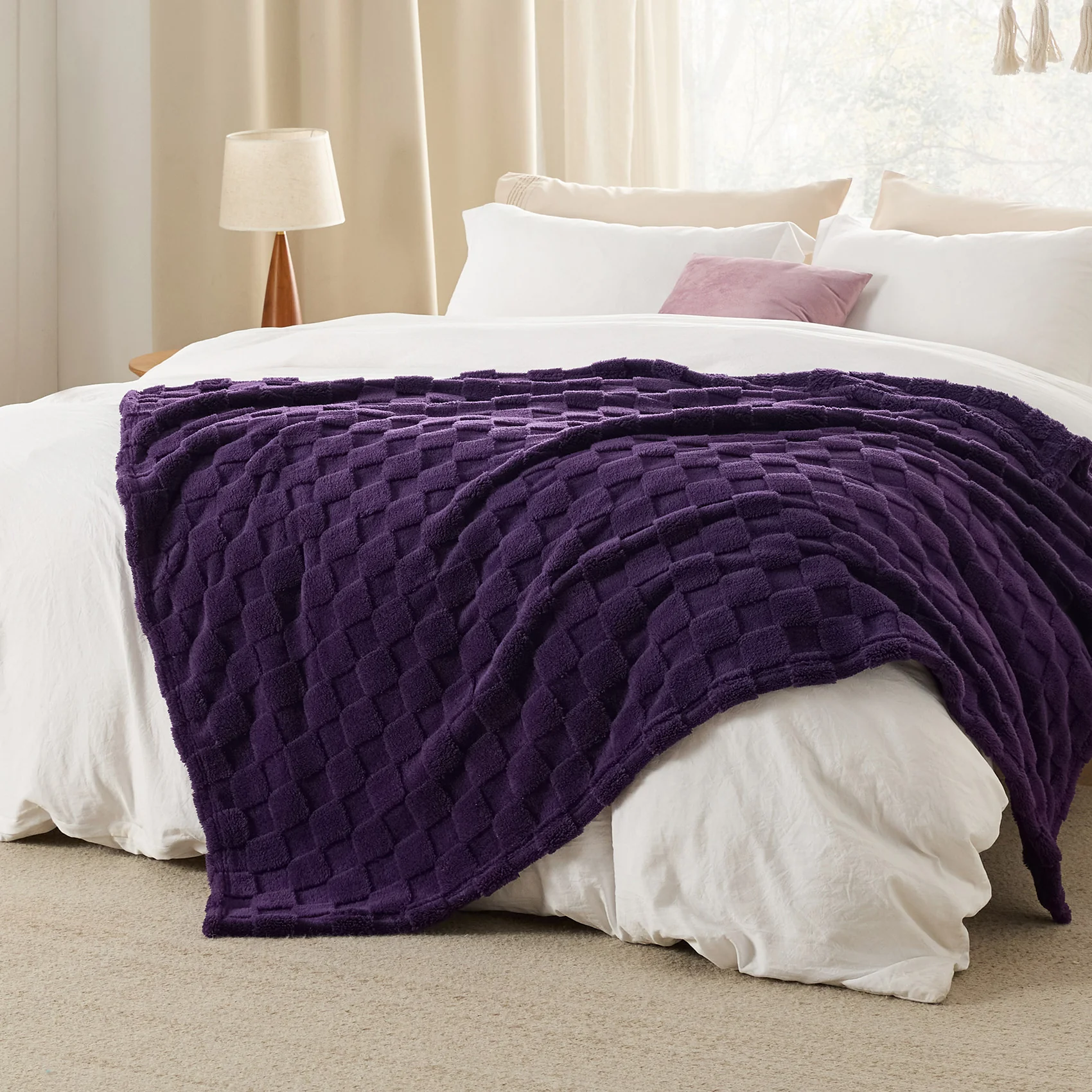 GentleSoft® Jacquard Shaggy Sherpa Blanket