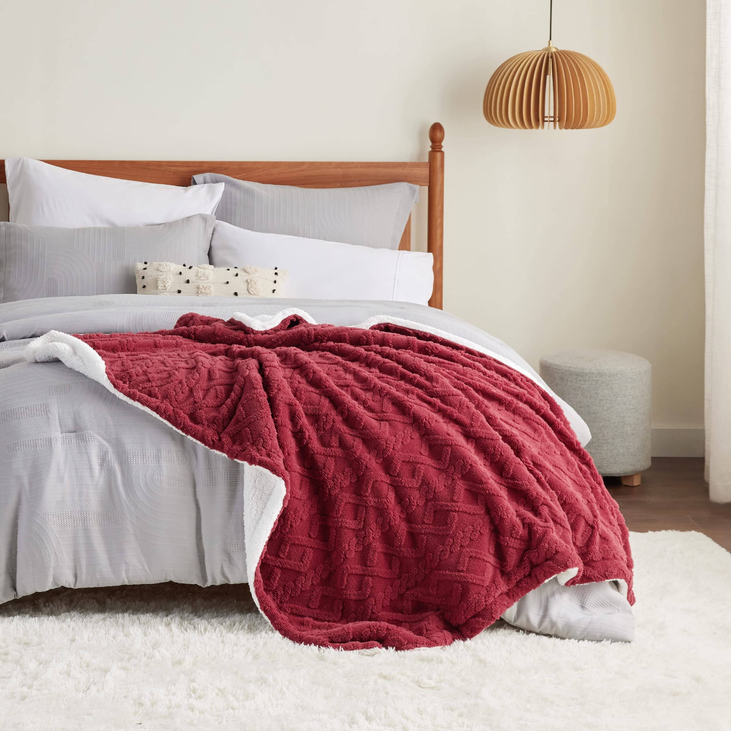 GentleSoft® Sherpa Throw Blanket For Couch