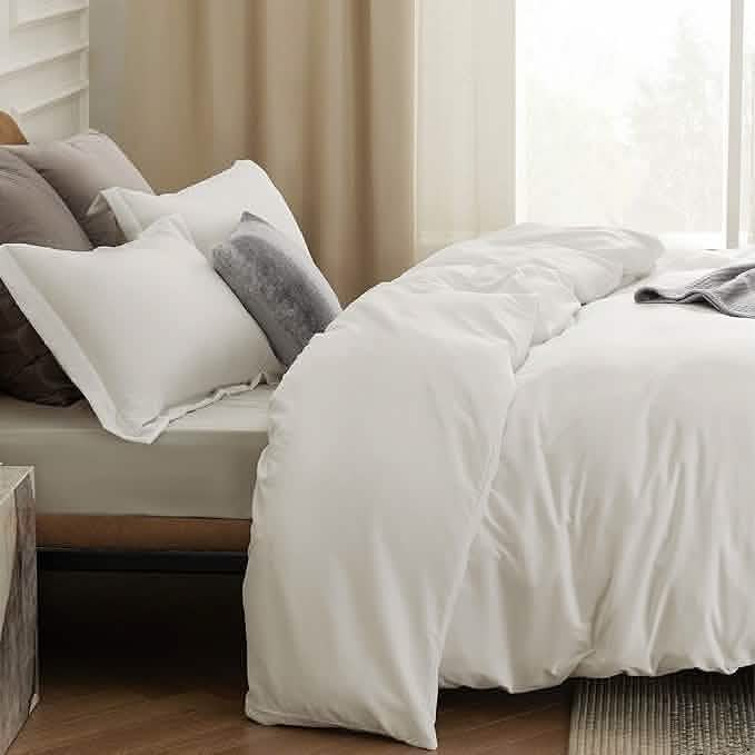 GentleSoft® Brushed Microfiber Duvet Cover Sets With Fitted Sheet