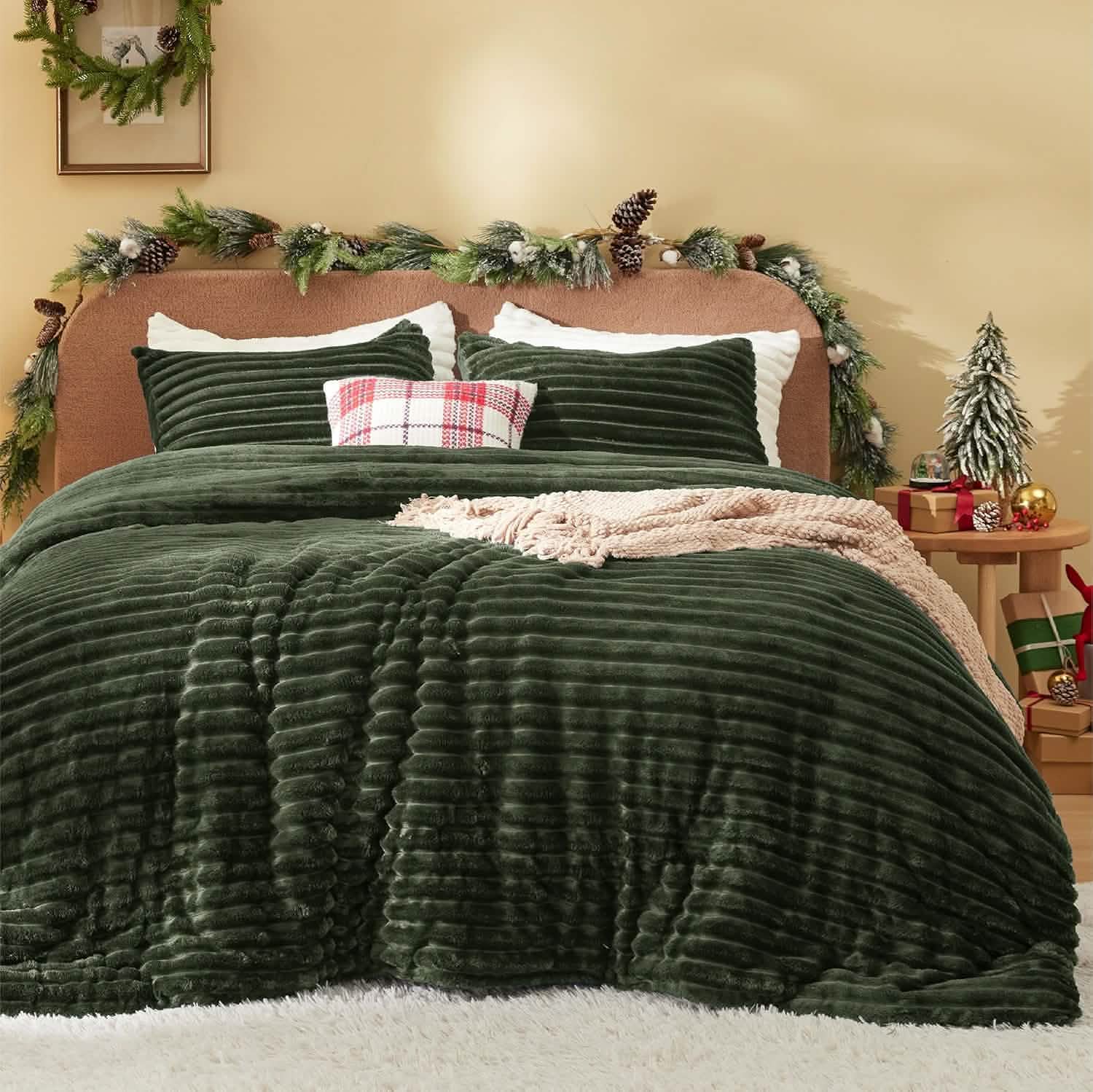 GentleSoft® Striped Flannel Comforter Set
