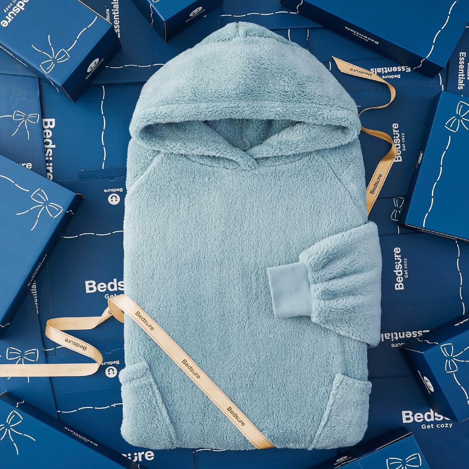 GentleSoft® Shaggy Sherpa Blanket Hoodie