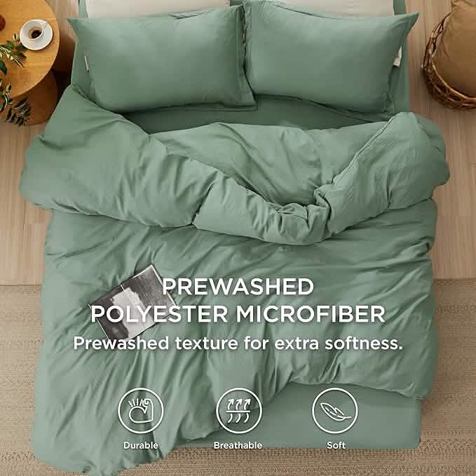 GentleSoft® Prewashed Microfiber Duvet Cover Set