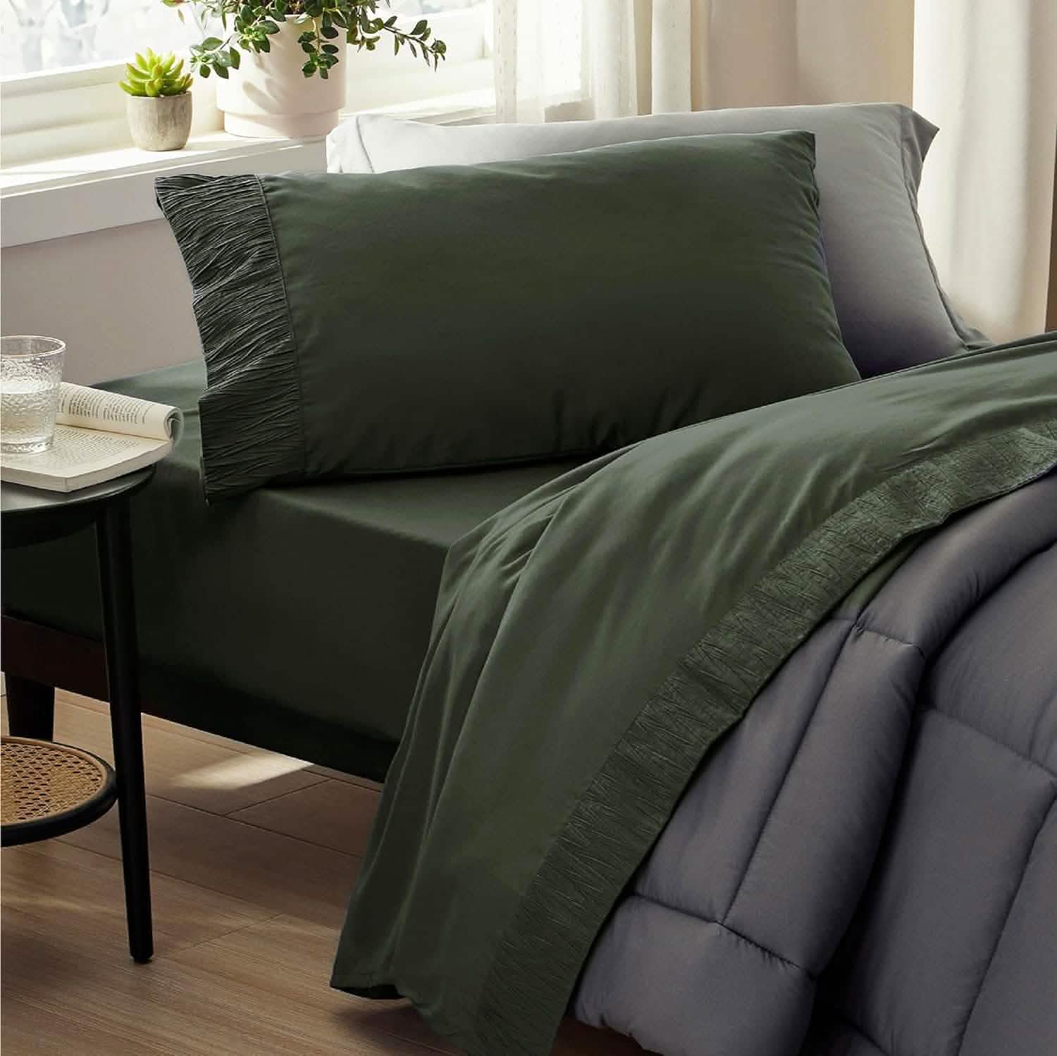 GentleSoft® Ruched Sheet Set