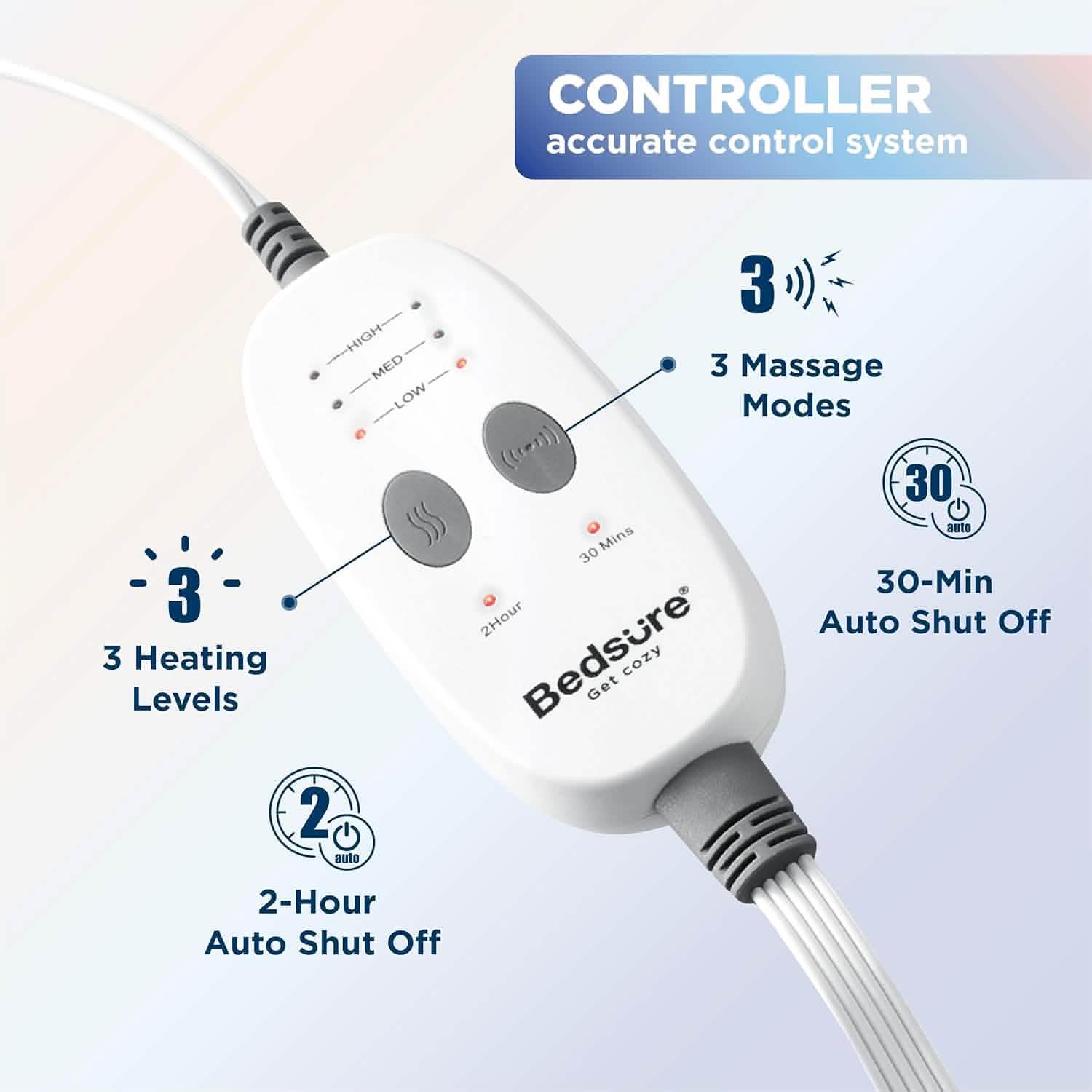 GentleSoft® Weighted Heating Pad with Massager