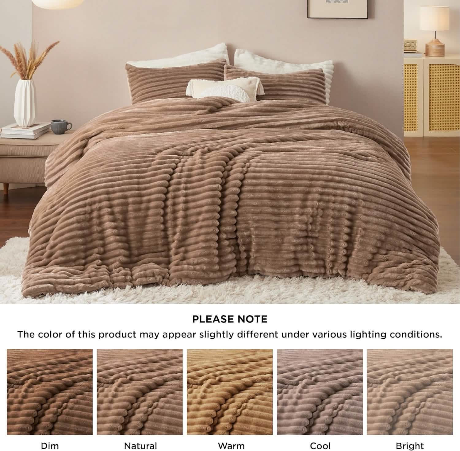 GentleSoft® Striped Flannel Comforter Set