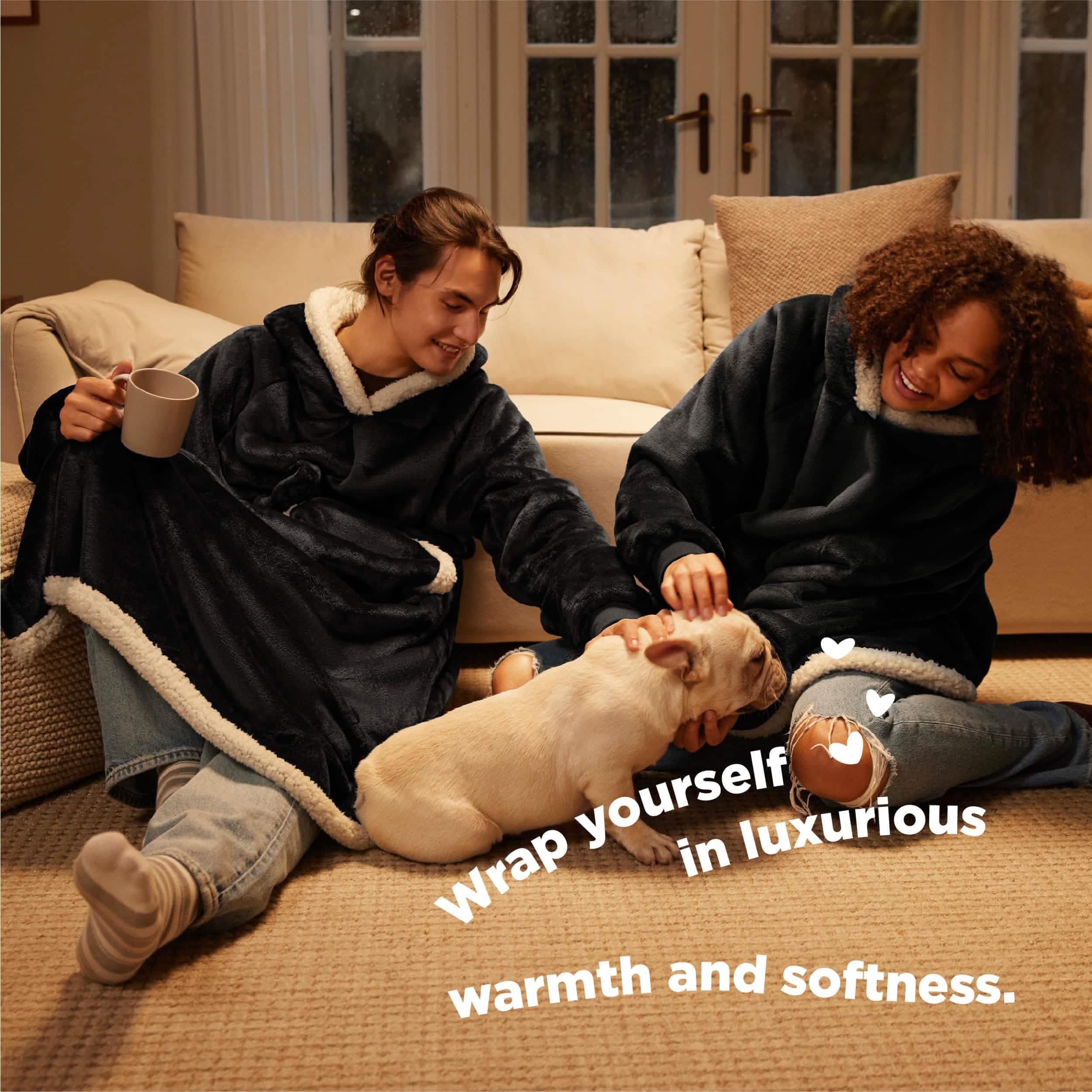 GentleSoft® Sherpa Fleece Wearable Blanket