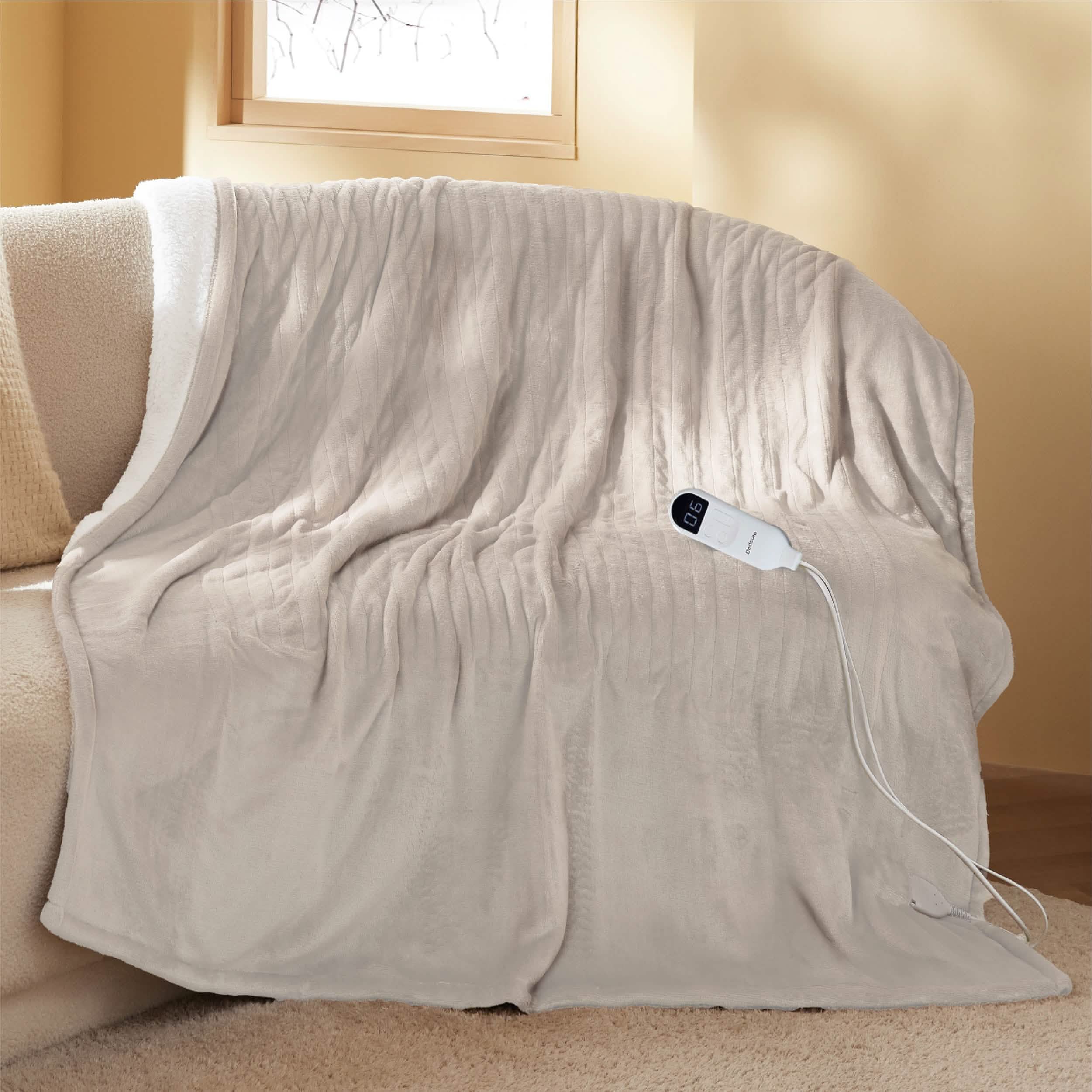 GentleSoft® Solid Flannel Heated Blanket