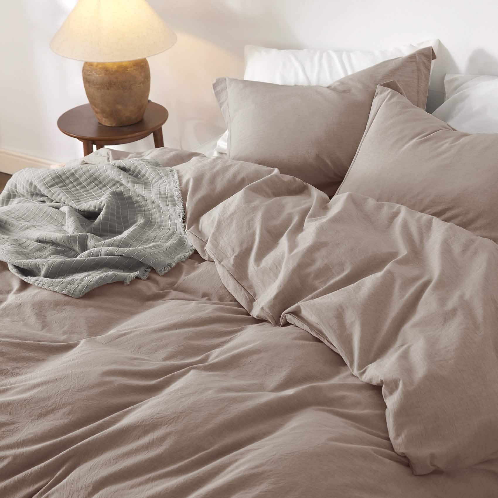GentleSoft® Washed Cotton Duvet Cover Set