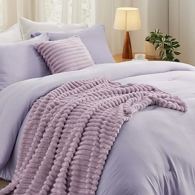 GentleSoft® Checkered Comforter Set Striped