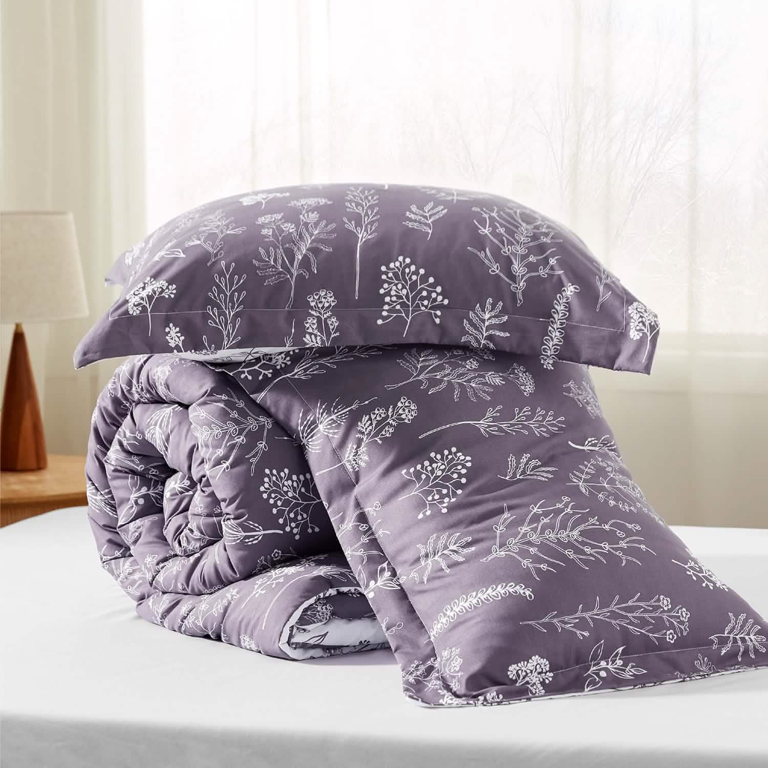 GentleSoft® Reversible Floral Print Comforter Set-2