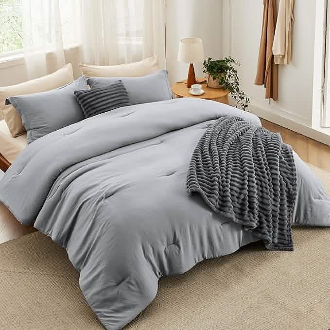 GentleSoft® Checkered Comforter Set Striped