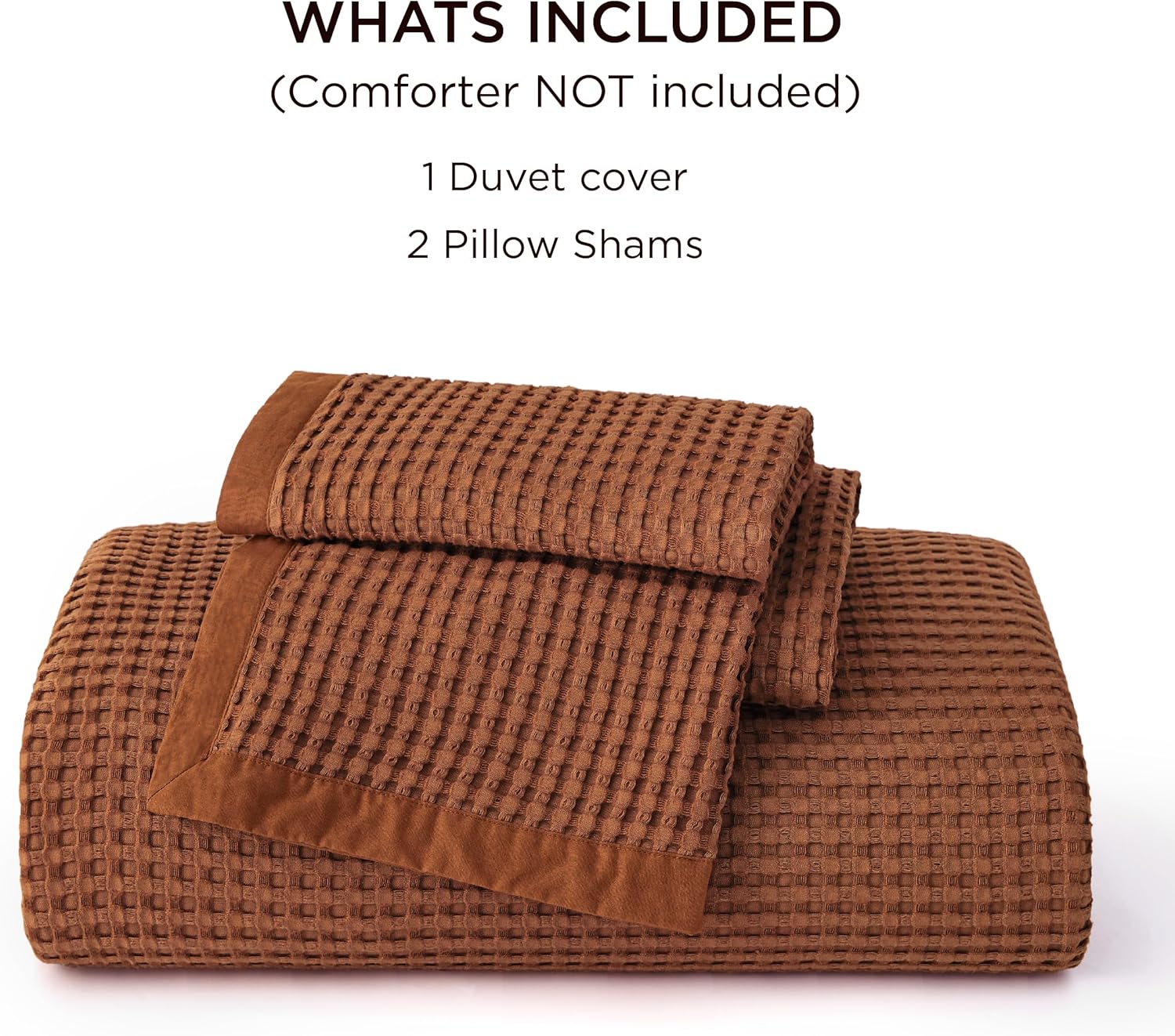 GentleSoft® Cooling Waffle Duvet Cover Set