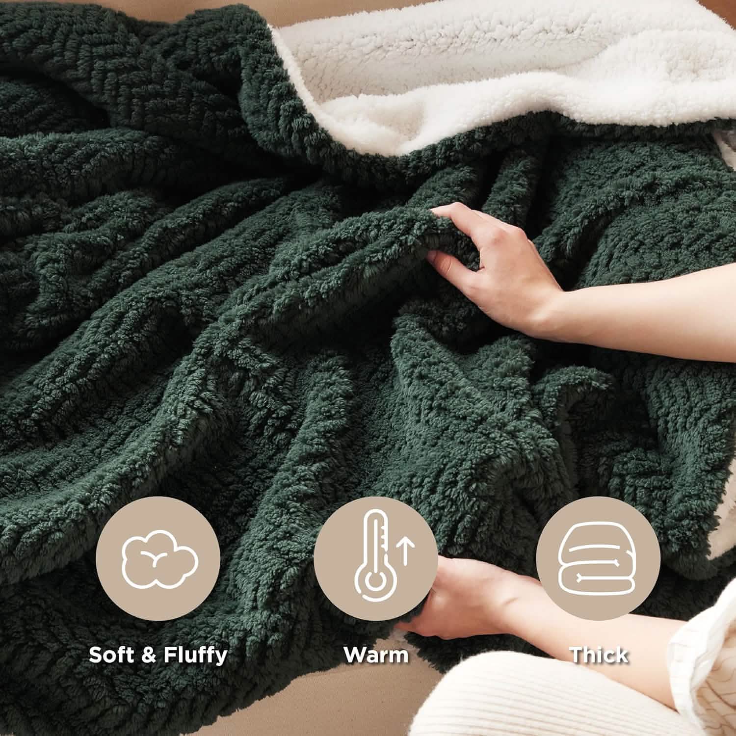 GentleSoft® Chevron Sherpa Fleece Blanket