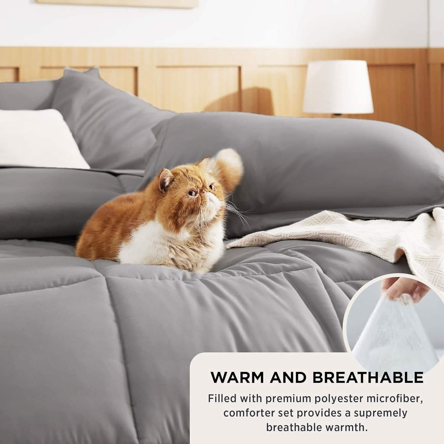 GentleSoft® Comforter Set - 7 Pieces Solid