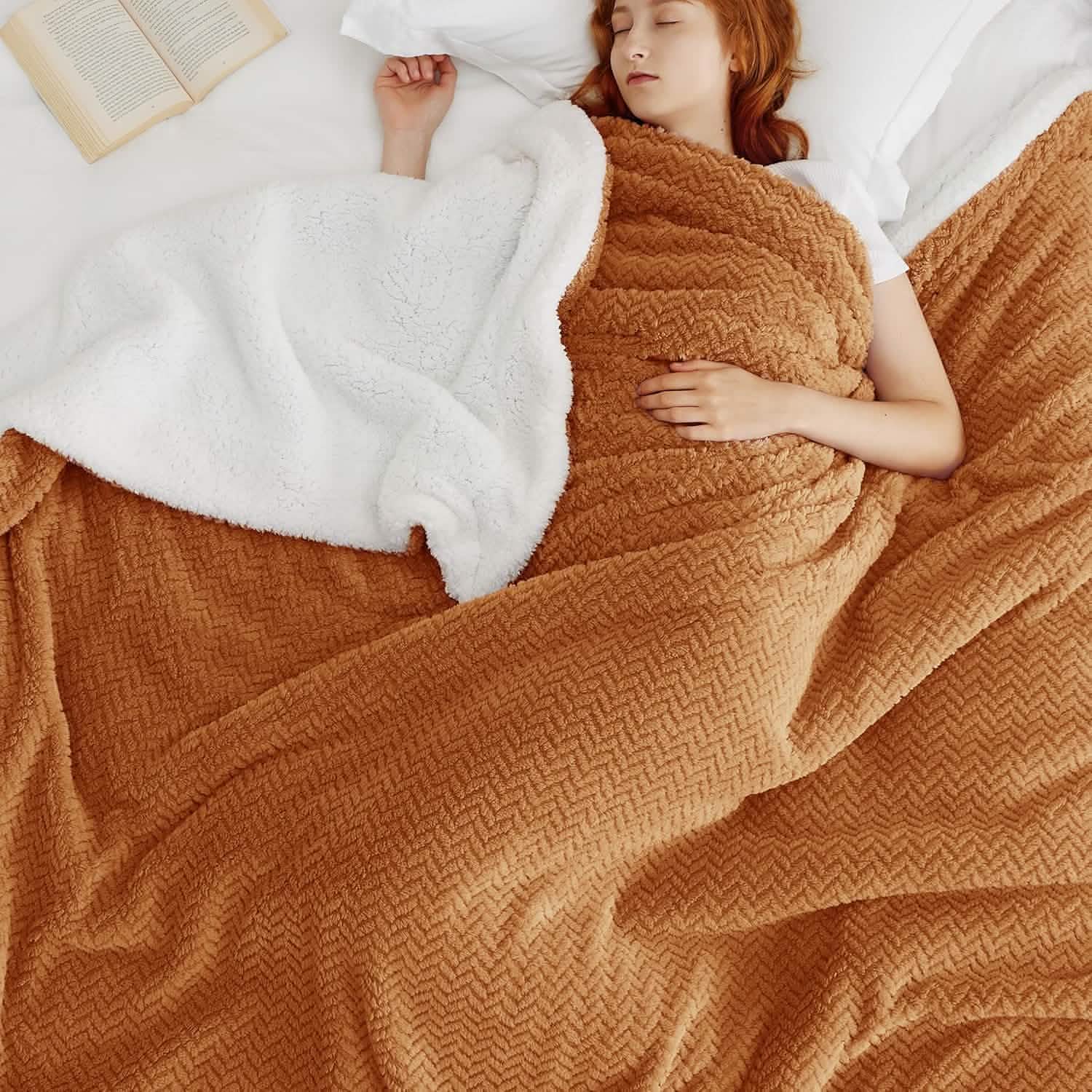 GentleSoft® Chevron Sherpa Fleece Blanket