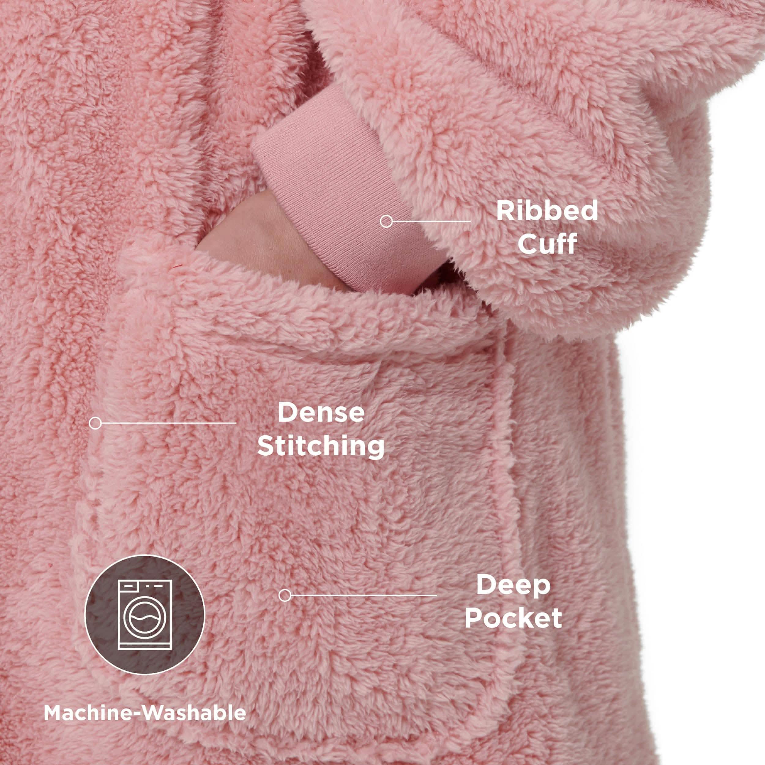 GentleSoft® Shaggy Sherpa Blanket Hoodie