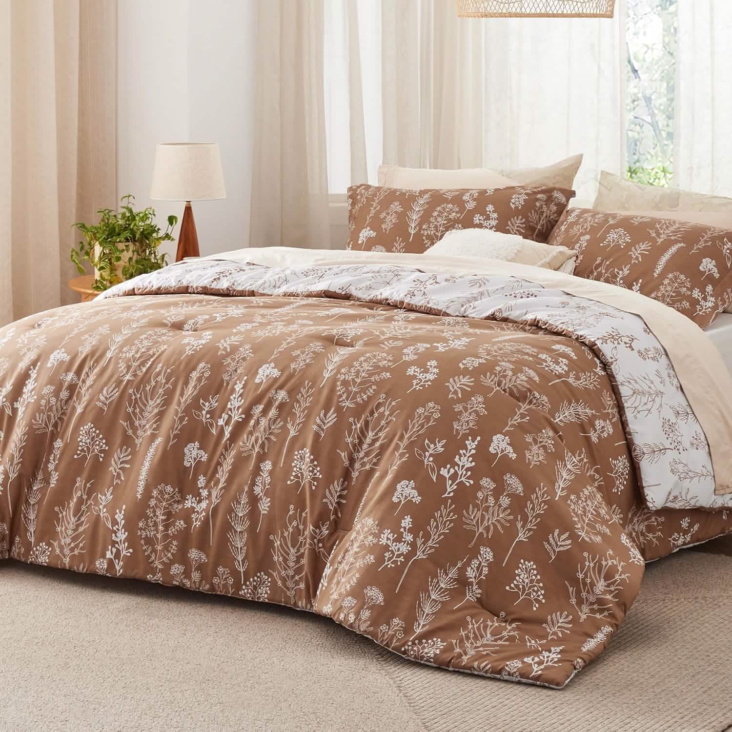 GentleSoft® Reversible Floral Print Comforter Set-2