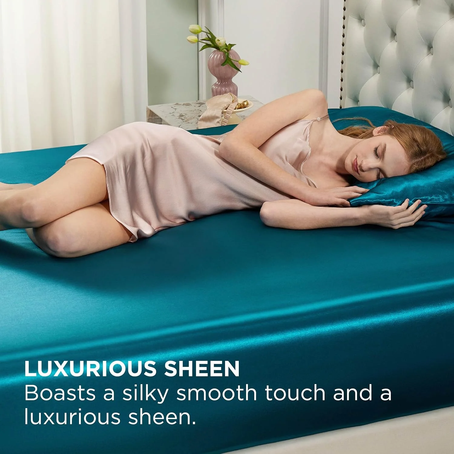 GentleSoft® Satin Fitted Sheet