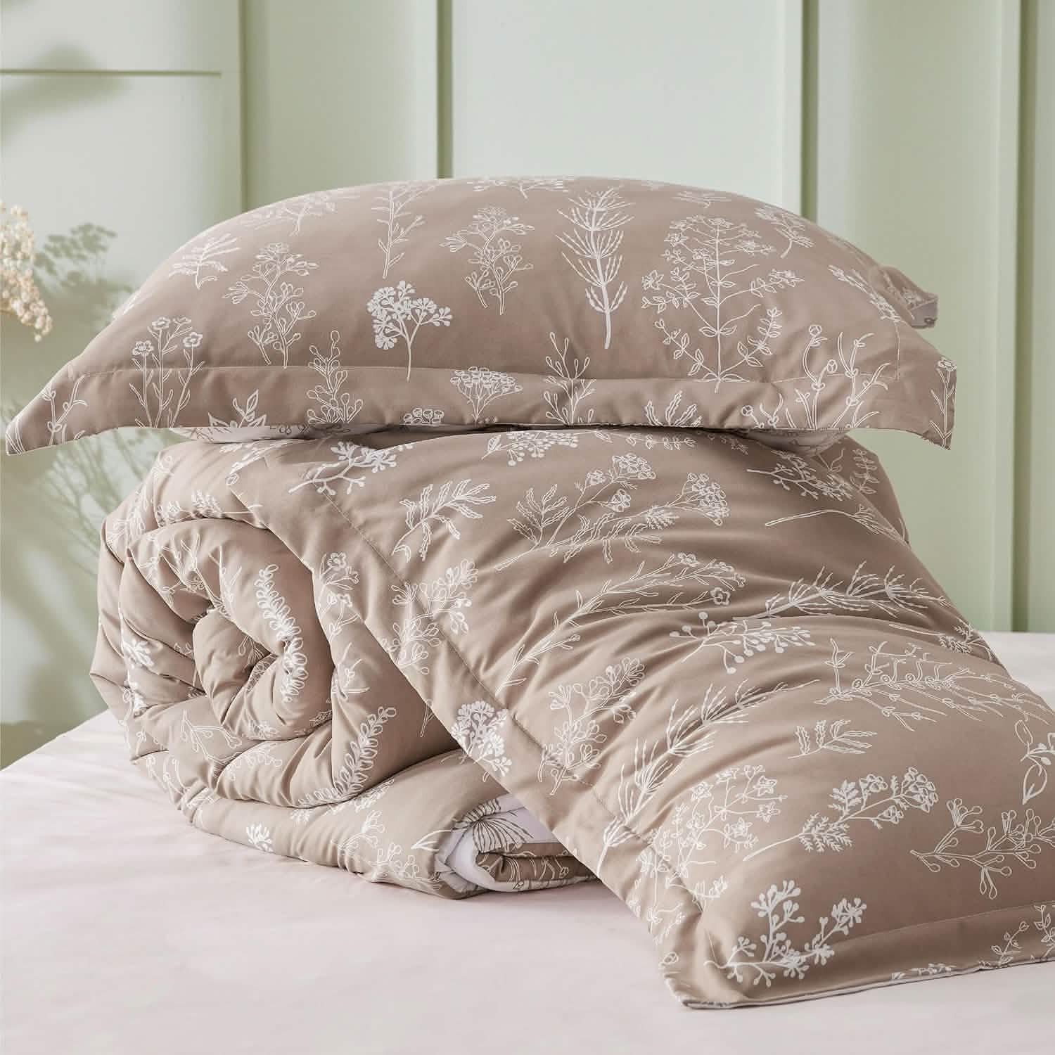 GentleSoft® Reversible Floral Print Comforter Set-2