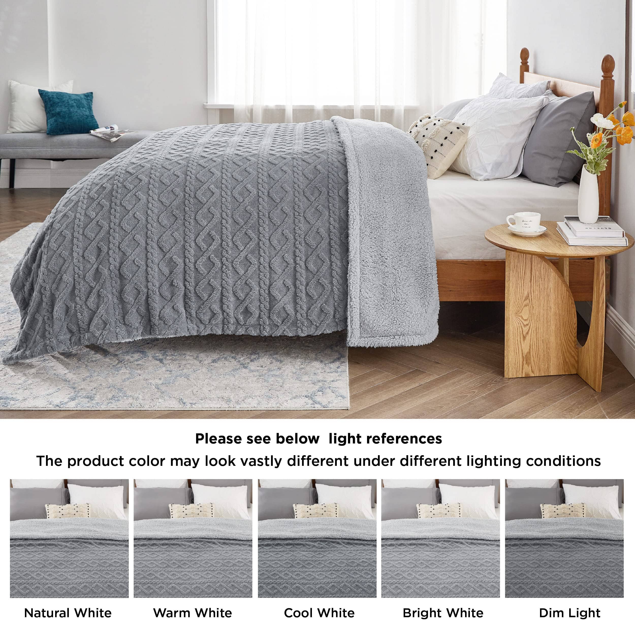GentleSoft® Sherpa Throw Blanket For Couch