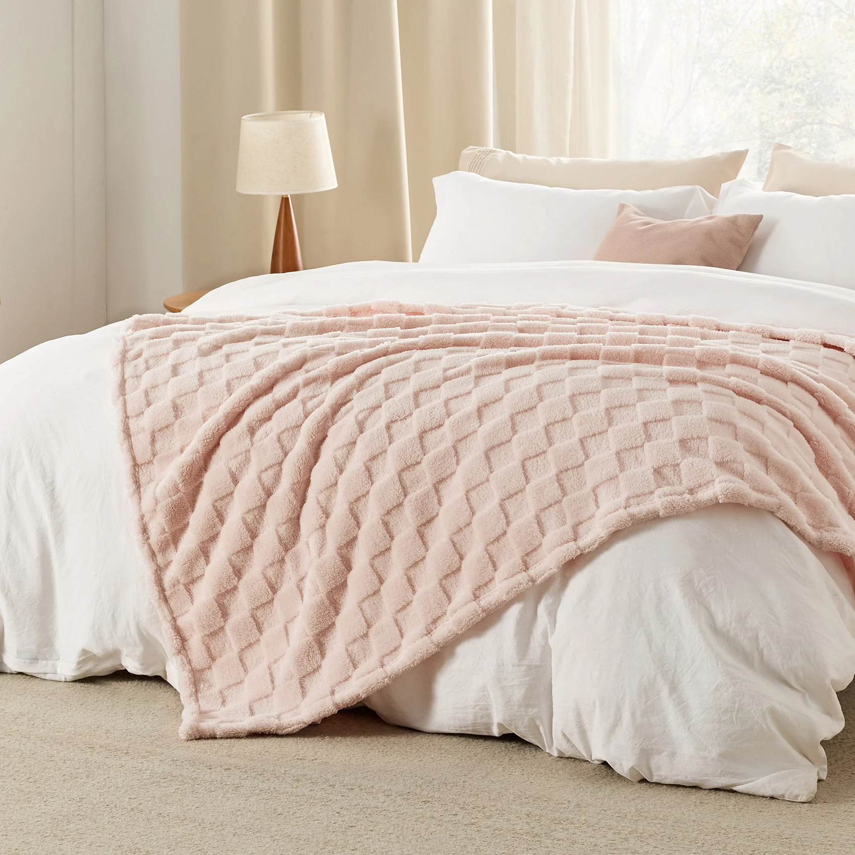 GentleSoft® Jacquard Shaggy Sherpa Blanket
