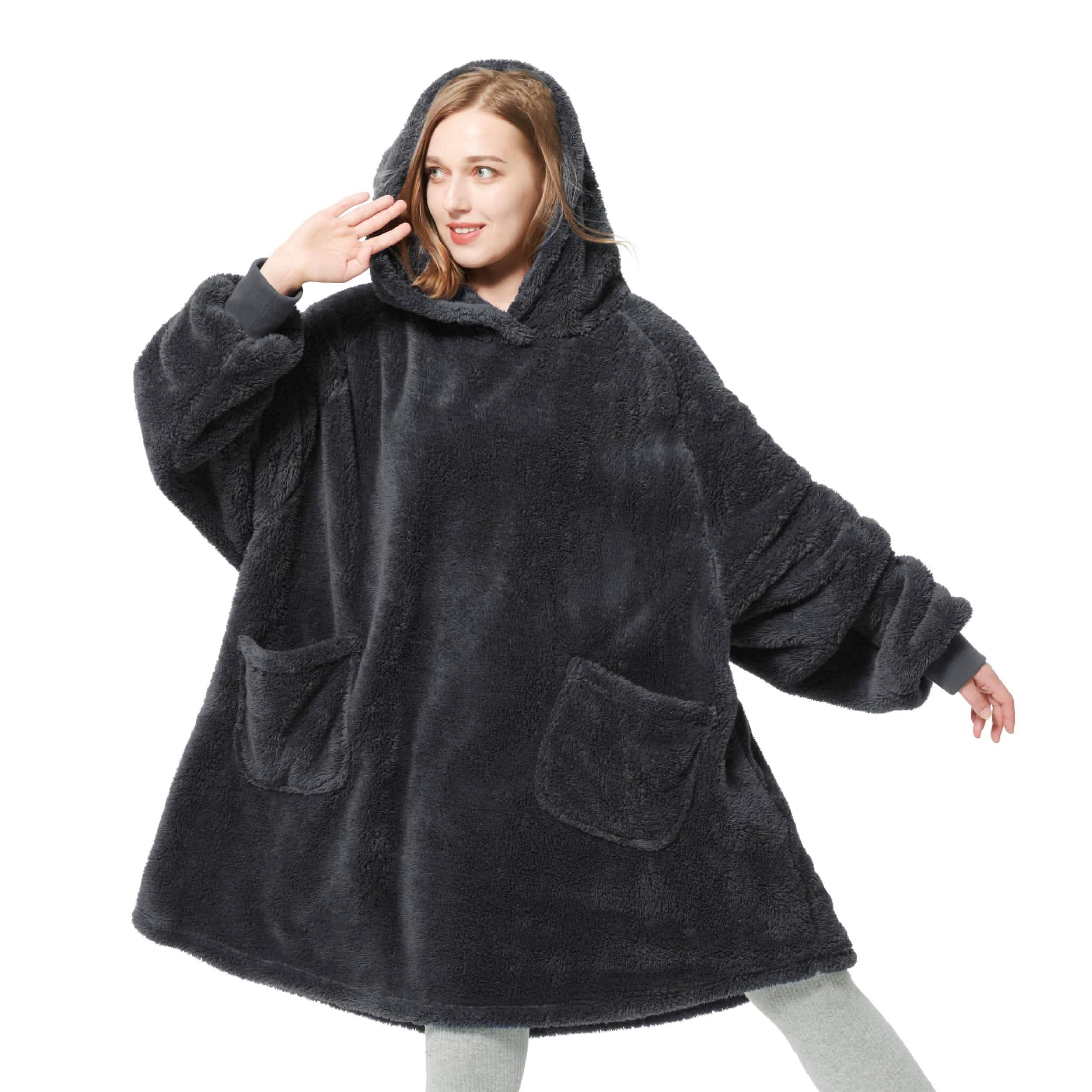 GentleSoft® Shaggy Sherpa Blanket Hoodie