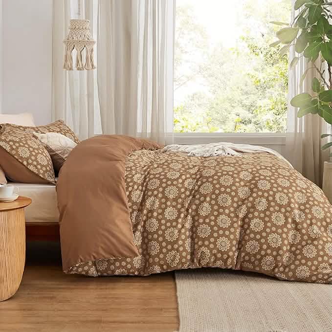 GentleSoft® Reversible Floral Duvet Cover Set Blown
