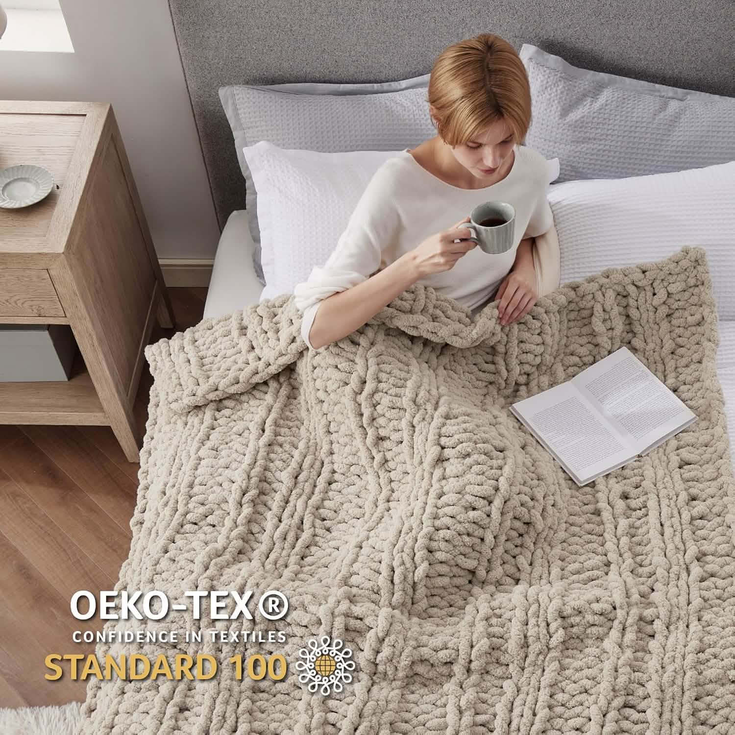 GentleSoft® Chunky Knit Chenille Blanket
