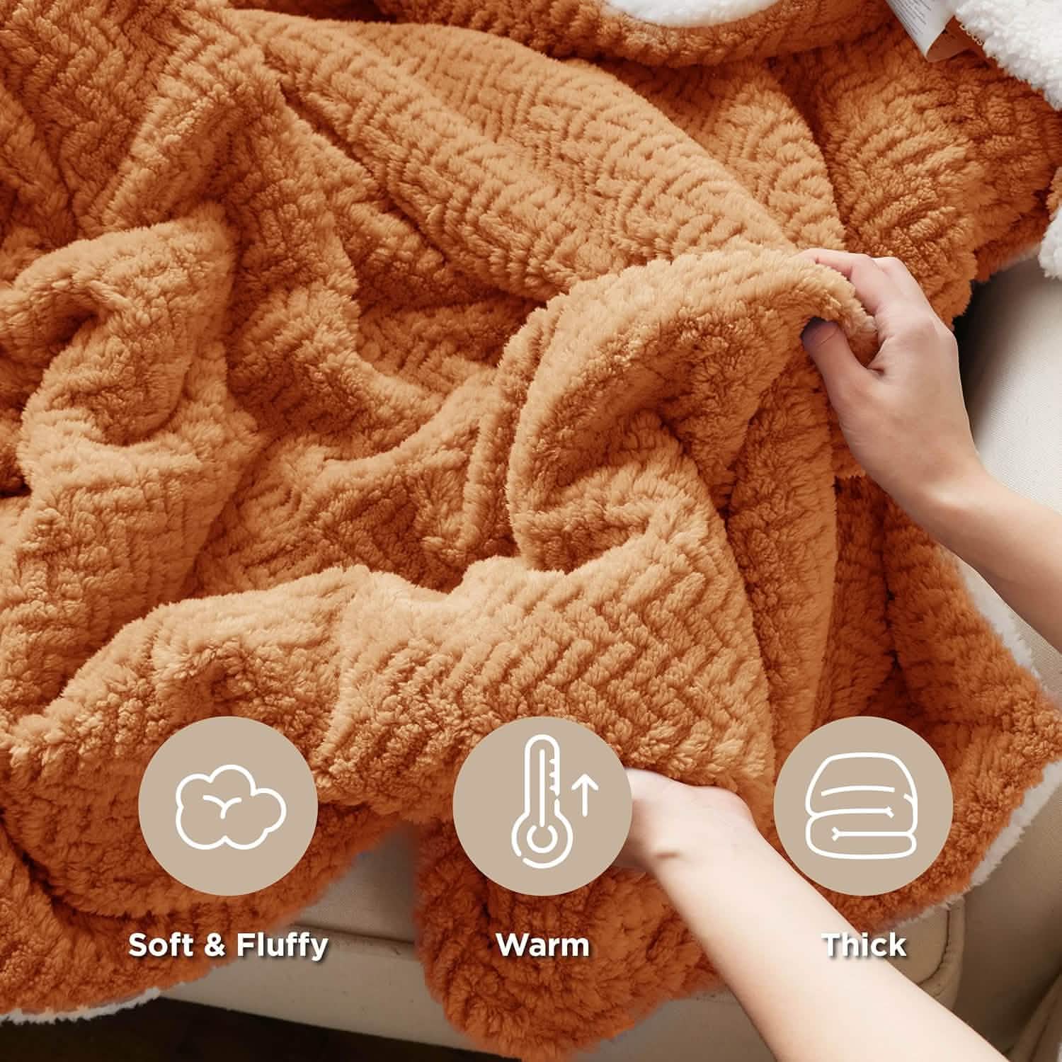 GentleSoft® Chevron Sherpa Fleece Blanket