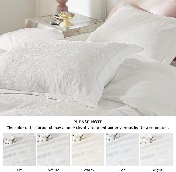 GentleSoft® 100% Cotton European Palace Jacquard Duvet Cover Set
