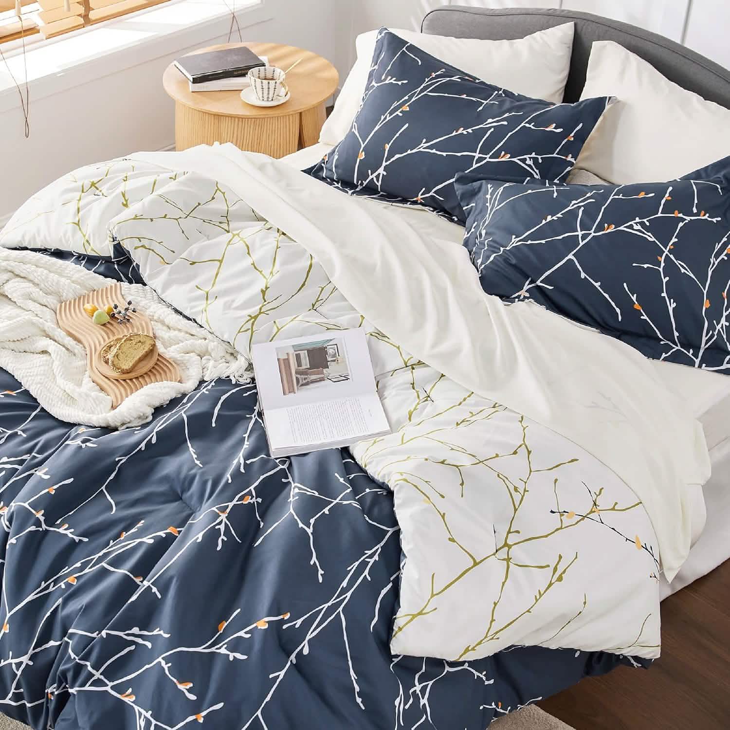 GentleSoft® Tree Branch Floral Pattern Bed-in-a-Bag
