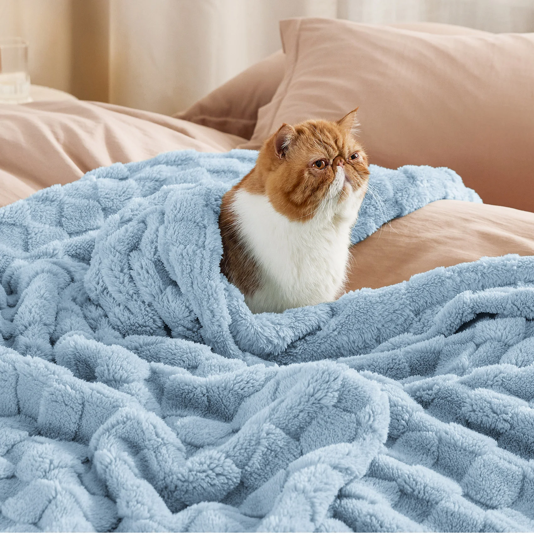 GentleSoft® Jacquard Shaggy Sherpa Blanket