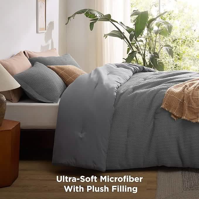 GentleSoft® Classic Waffle Weave Comforter Set