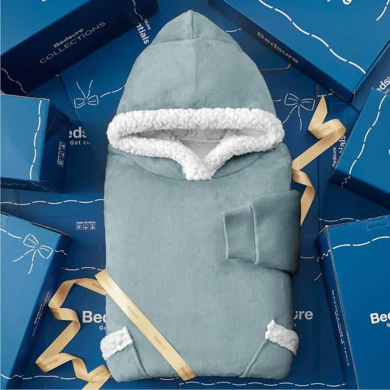 GentleSoft® Sherpa Fleece Wearable Blanket