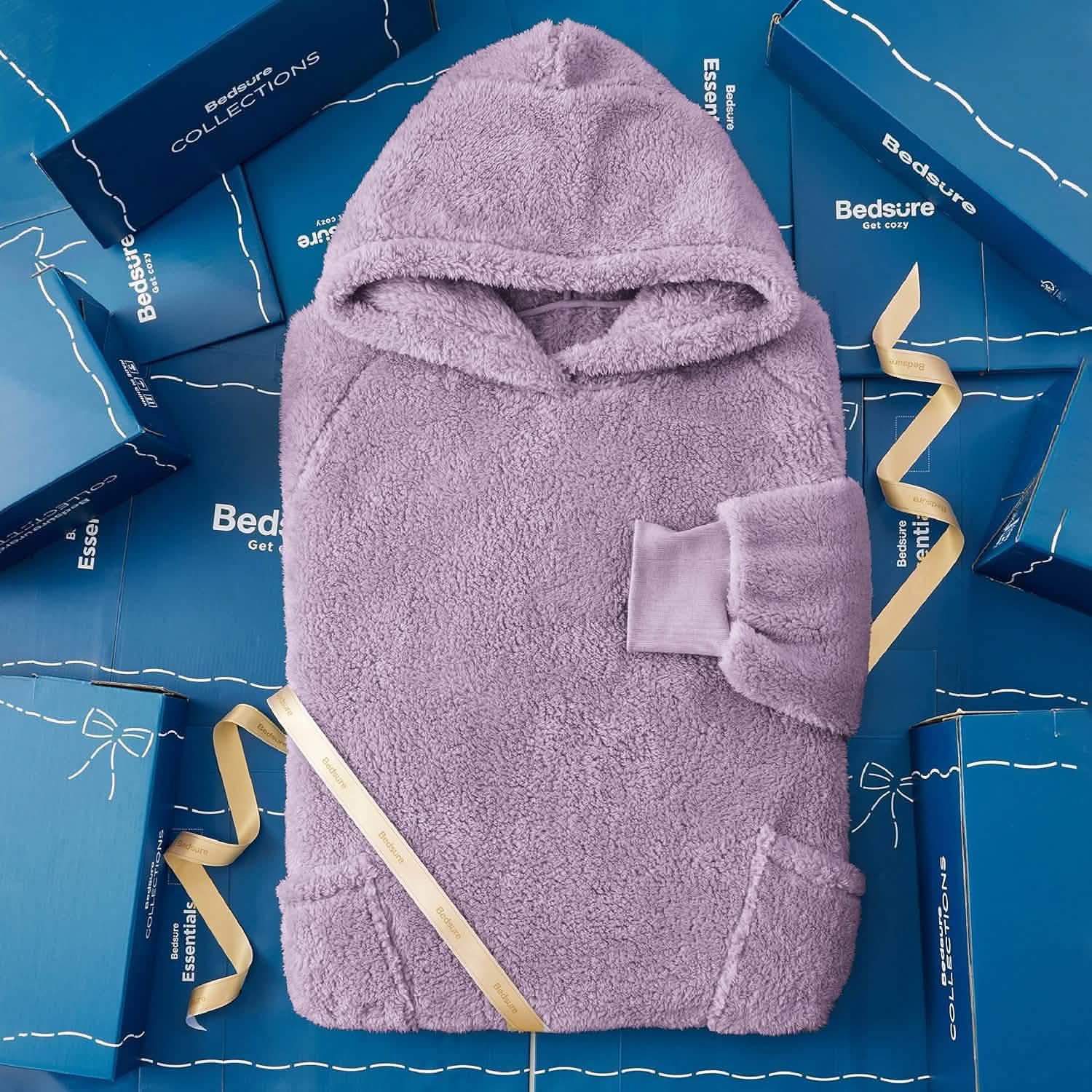 GentleSoft® Shaggy Sherpa Blanket Hoodie