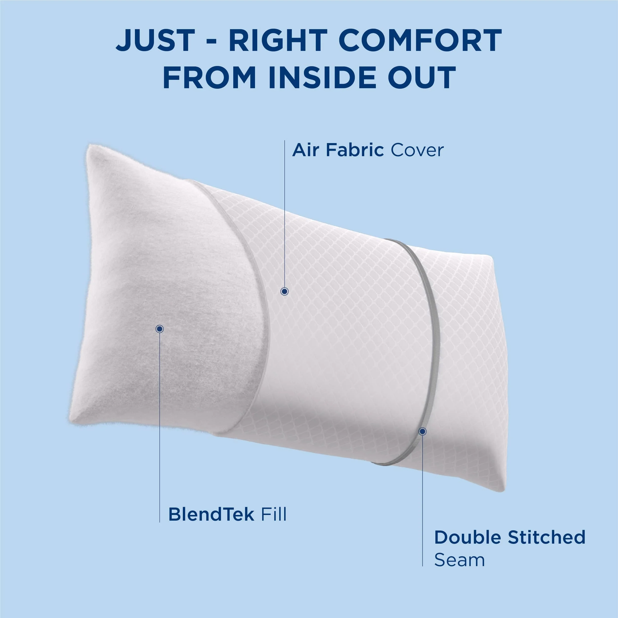 GentleSoft® Diamond Pattern Pillows 2pk